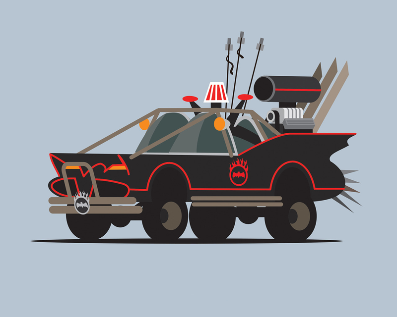 Illustration for article titled Pop Culture's Greatest Vehicles Get Ready for a Mad Max-Style Dystopia